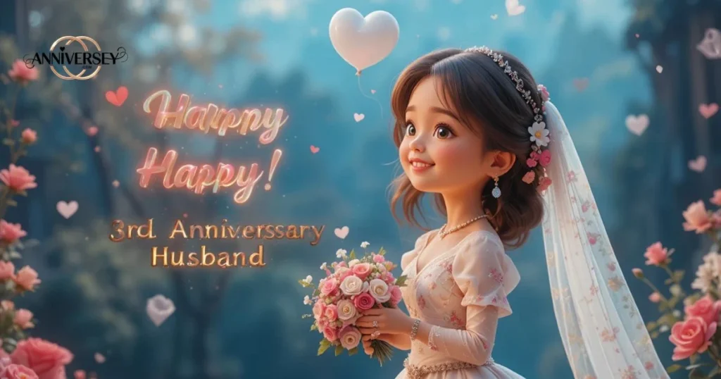 Wedding 3rd Anniversary Wishes For Husband