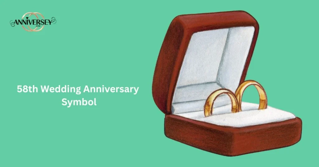 58th Wedding Anniversary Symbol